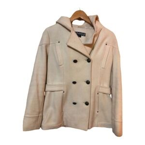 Beautiful Women’s Short length Cream winter Coat Size L Excellent Used Condit